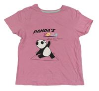 Růžové tričko s pandou Primark