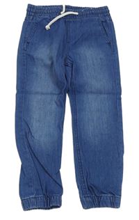 Modré jogger cuff rifle H&M