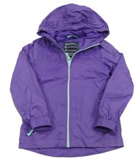 Fialová šusťáková podzimní funkční bunda s kapucí Mountain Warehouse