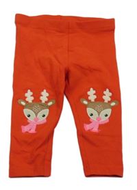 Červené legíny so sobmi Next