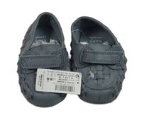 Nové - Modré koženkové mokasíny/capáčky Next vel. 17/18