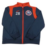 Tmavomodro-červená športová prepínaci mikina s potlačou Joma