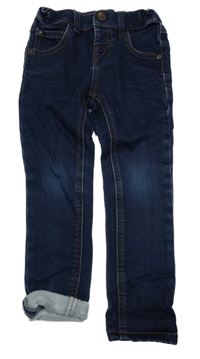 Tmavomodré skinny rifle Next