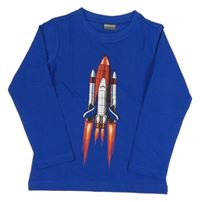 Modré triko s raketou