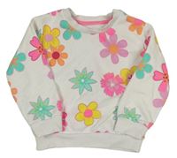 Biela kvetovaná mikina Nutmeg