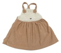 Starorůžovo-béžové na traké šaty s ňufáčikom  Nutmeg