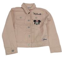 Ružová rifľová bunda s Minnie Disney