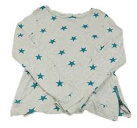 Svetlosivá melírovaná ľahká mikina s hviezdami H&M