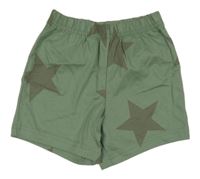 Khaki bavlnené kraťasy s hviezdami George