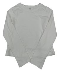 Bílé crop triko H&M