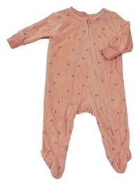 Staroružový zamatový overal s třešněmi Primark