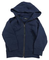 Tmavomodrá prepínaci mikina s kapucňou Matalan