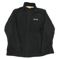 Čierna fleecová prepínaci funkčná mikina s logom Regatta