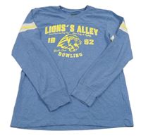 Modré tričko s nápismi H&M