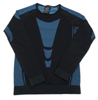 Černo-modré funkční thermo triko 