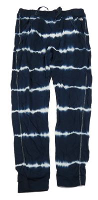 Tmavomodro-bílé lehké pruhované tepláky S. Oliver