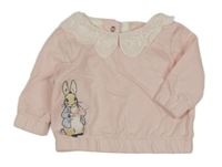 Světlerůžová mikina s králíkem a límečkem dunnes