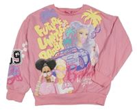 Růžová mikina s potiskem - Barbie Next