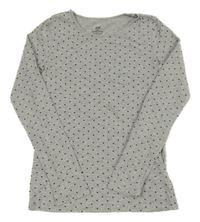 Sivé bodkovaná é tričko H&M