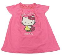 Neonově růžová tunika s Hello Kitty C&A
