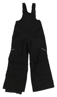 Černé šusťákové laclové oteplovačky Lupilu