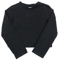 Čierne crop tričko Next