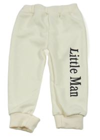 Smotanové tepláky s nápisom