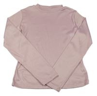 Lila rebrované crop tričko