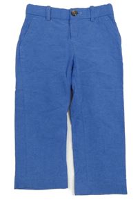 Modré chino slim nohavice H&M