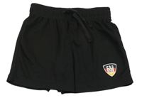 Černé sportovní kraťasy s potiskem Crivit