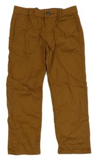Hnedé plátenné chino nohavice H&M