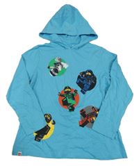 Světlemodré triko s kapucí - Lego Ninjago 