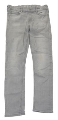 Sivé elastické skinny rifle &Denim