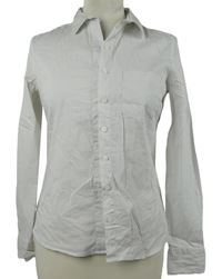 Dámska bielo-sivá prúžkovaná blúzka H&M