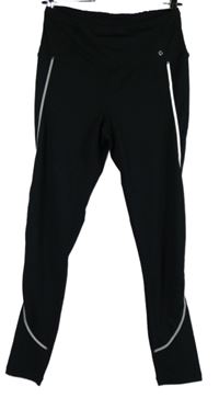 Dámske tmavomodré športové legíny s prúžkami Tchibo