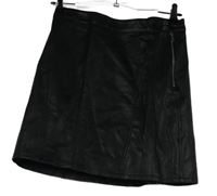 Dámska čierna koženková sukňa Zara