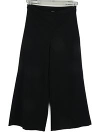 Dámské černé culottes kalhoty Zebra 