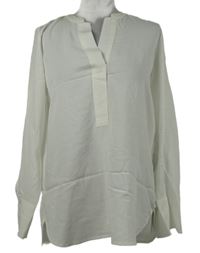 Dámska biela vzorovaná polo blúzka Opus