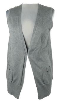 Dámska sivá svetrová prepínaci vesta TCM