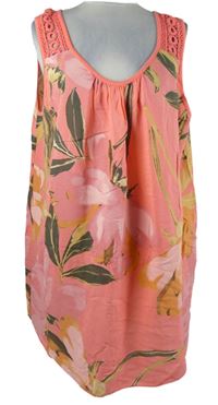 Dámská lososová květovaná tunika Bonmarché 