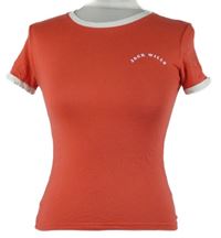Dámske červené tričko s logom Jack Wills