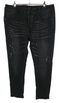 Pánské černé skinny rifle s prošoupáním T.M.R.W. vel. 38