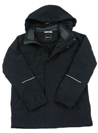 Čierna šušťáková jesenná funkčná bunda s kapucňou Berghaus