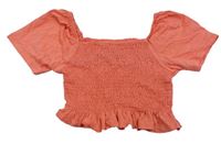 Ružový žabičkový crop top Matalan