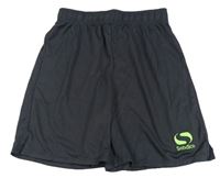 Antracitové športové kraťasy s logom Sondico