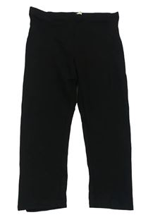 Čierne capri legíny s proužkem H&M