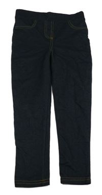 Tmavomodré tregíny rifllového vzhledu zn. Matalan