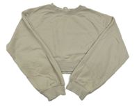 Svetlobéžová crop mikina zn. H&M