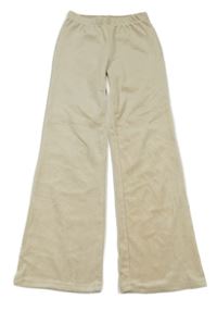 Béžové sametové kalhoty H&M