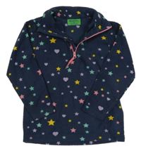 Tmavomodrá fleecová funkčná mikina s hviezdami Mountain Warehouse